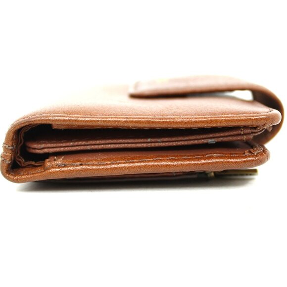 FOSSIL BI-FOLD WALLET COGNAC BROWN LEATHER - GREAT CONDITION - Picture 3 of 6
